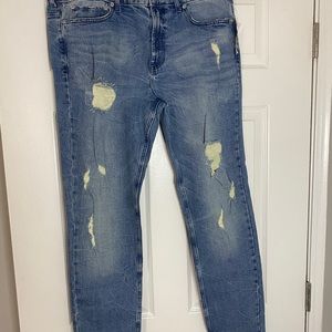 PacSun blue semi ripped skinny Jean